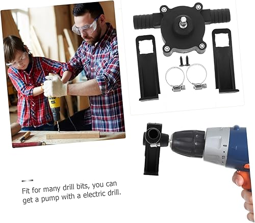 Miniatura 3 de HOMSFOU Bomba de pozo de petróleo Bomba de agua portátil Bomba de drenaje Bomba de taladro eléctrico manual Bomba de agua autocebante Bomba de