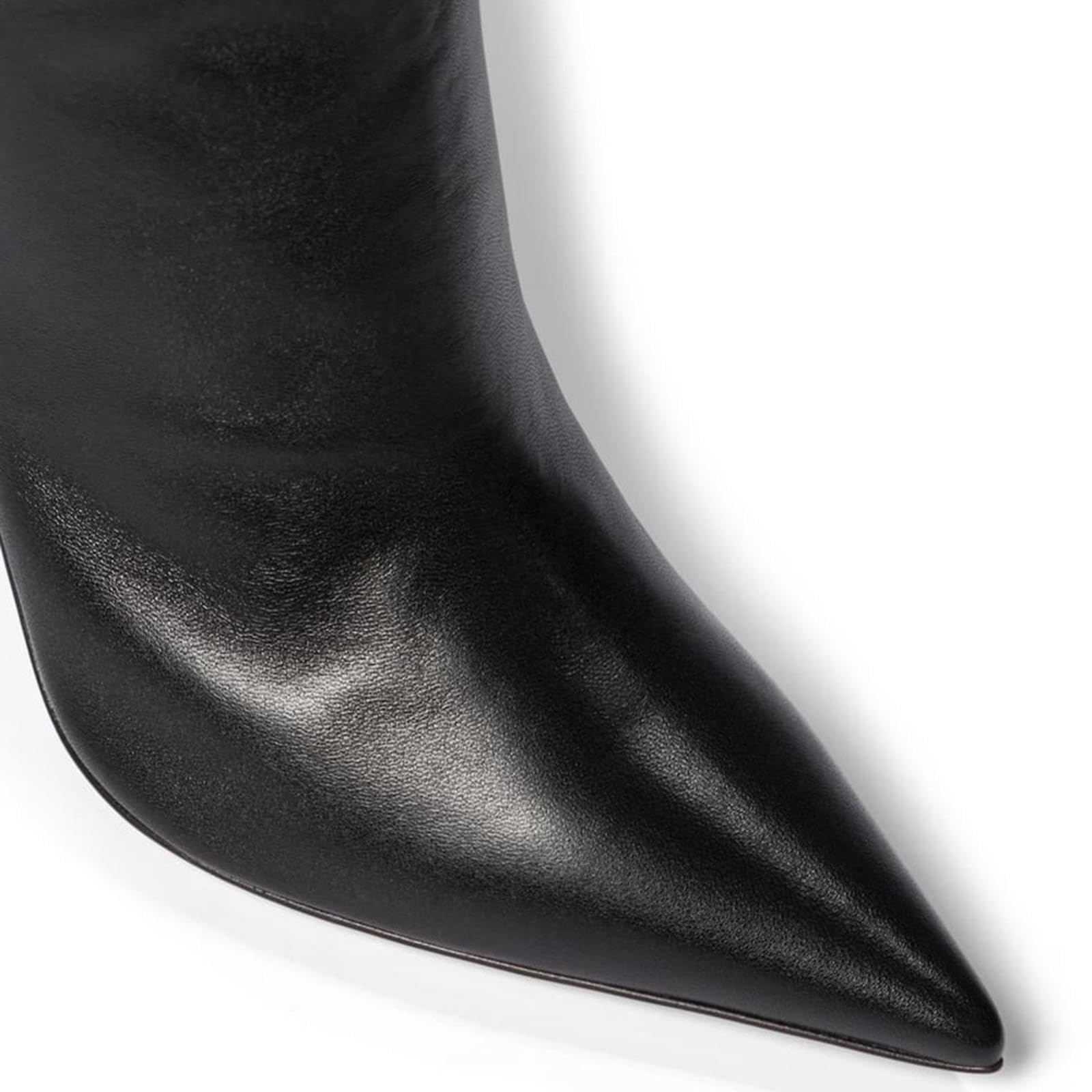Tacchi Donna Tacchi Alti 13 Cm Stivali alla Coscia Tacchi Trasparenti in Vetro di Vino Versione Sciolta,Black-35