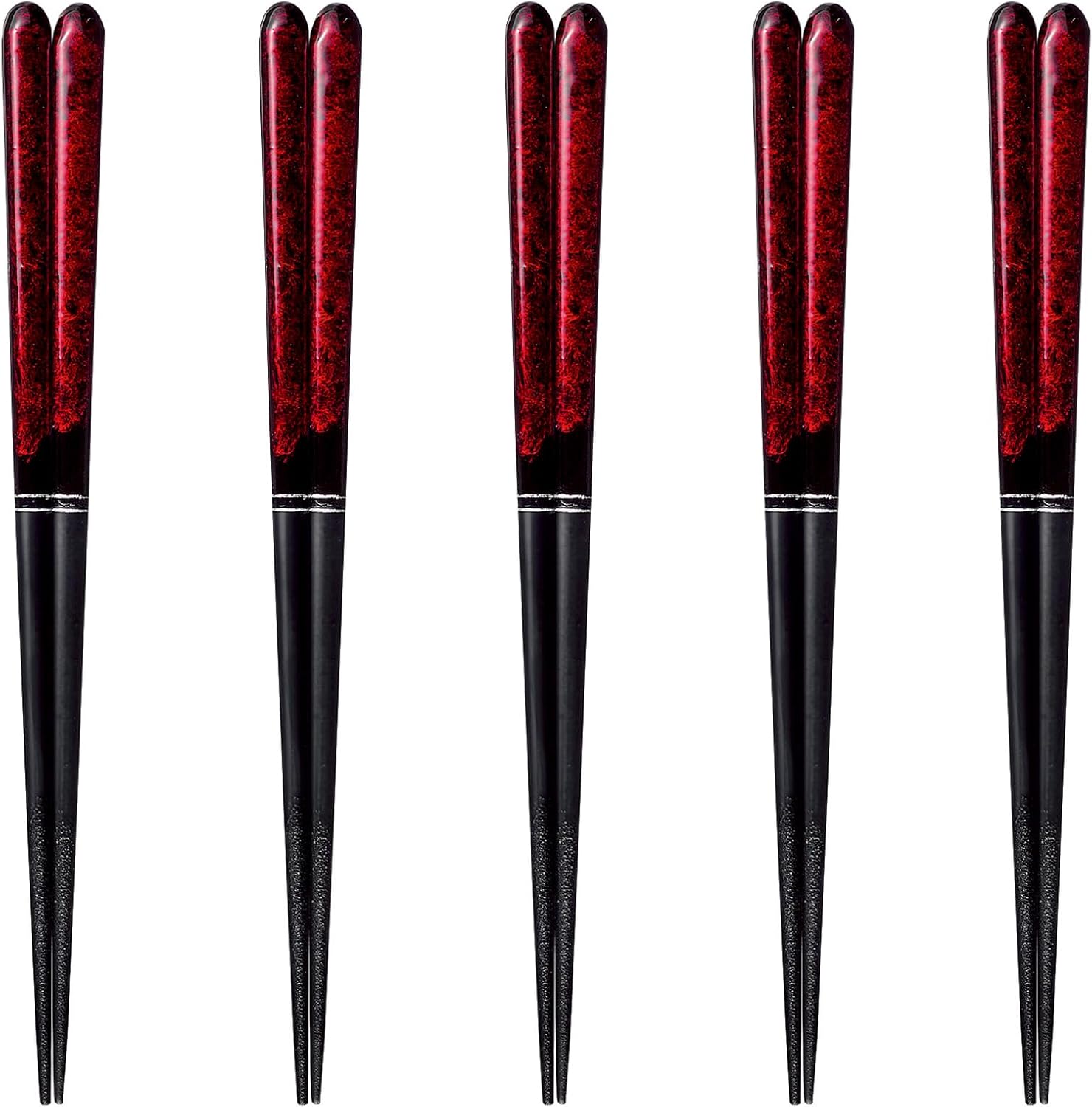 J-kitchens PID588347 Japanese Chopsticks, Set of 5 Pairs, Material: Wood, Chopsticks, Made in Japan