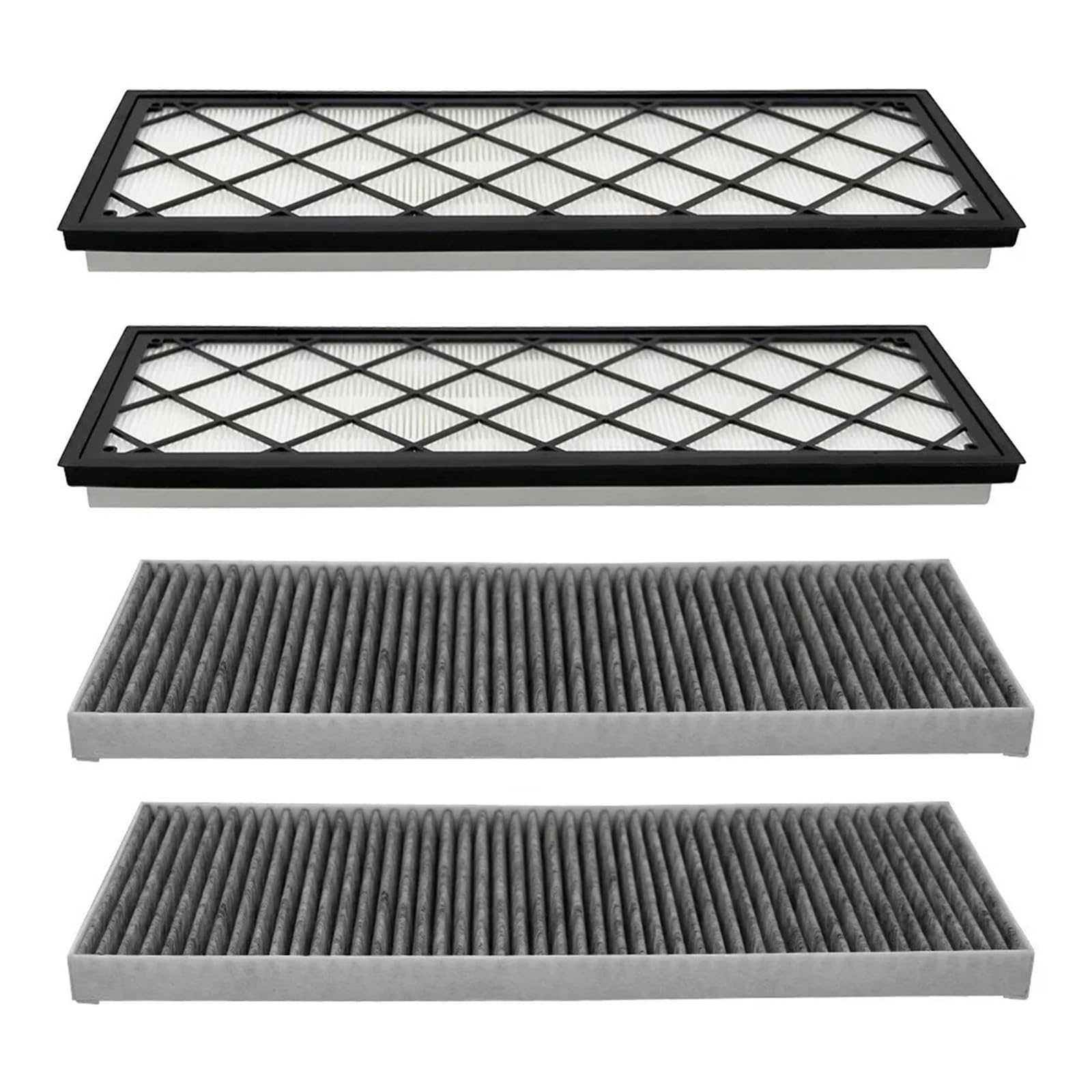 Lohfgtar One Color Cabin Filter Cover Fit For Model Y Juniper 2025 2024 4Pcs Cabin Air Filter Hepa Air Intake Filter Activated Carbon Accessories Conditioning Filter Cover