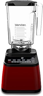 Original Designer Series Blender and 90 Oz WildSide+ Jar - Kitchen Blender Bundle - Red