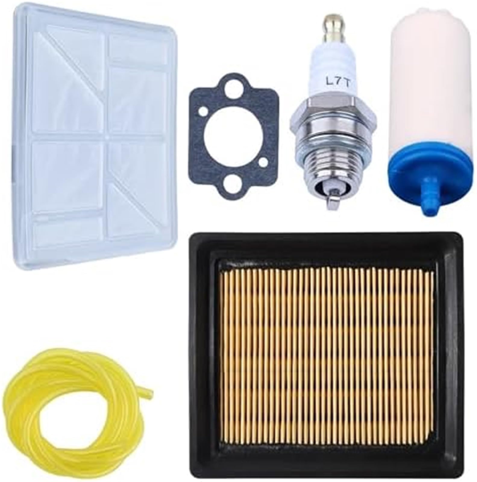 Filtro de aire for sierra corte concreto Husqvarna K750. Kit puesta a punto con filtro combustible y bujía repuesto (544181602) Kit de afinación del filtro de aire del motor de j