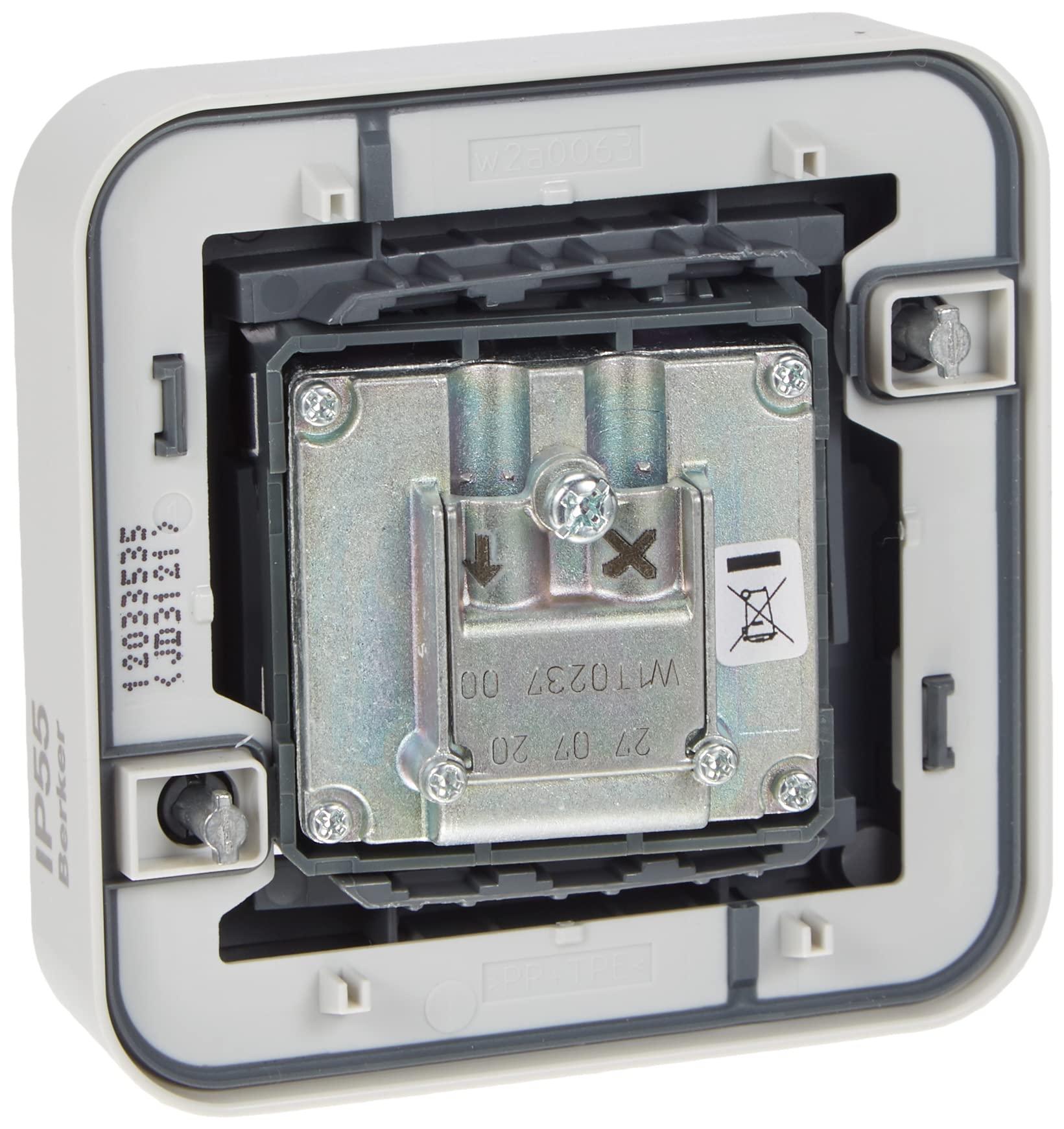 Berker Antennen-Steckdose LGR 12033535 Einzeldose 3-Loch W.1 Antennensteckdose 4011334404590
