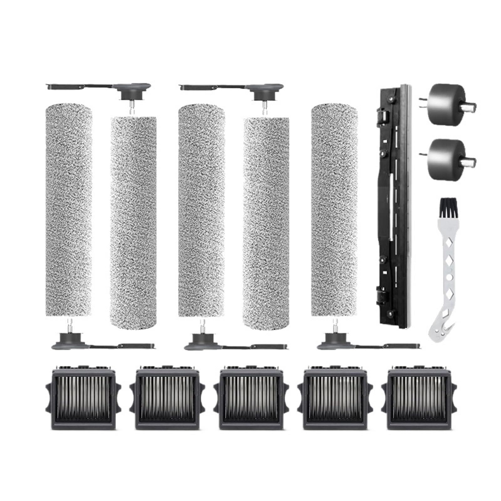 Compatible con Tineco Floor One S9 Artist Pro aspiradora en seco y húmedo, Cepillo for Tanque de Agua, Rodillo y Pieza de Filtro HEPA(5B5F1SSW)