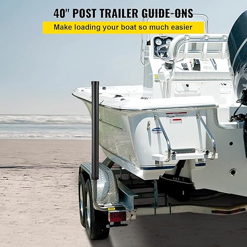 Miniatura 2 de VEVOR Boat Trailer Guide-ons, 40", 2PCS Steel Trailer Post Guide on, Trailer Guides with PVC Pipes, Mounting Hardware Included, for Ski Boat,