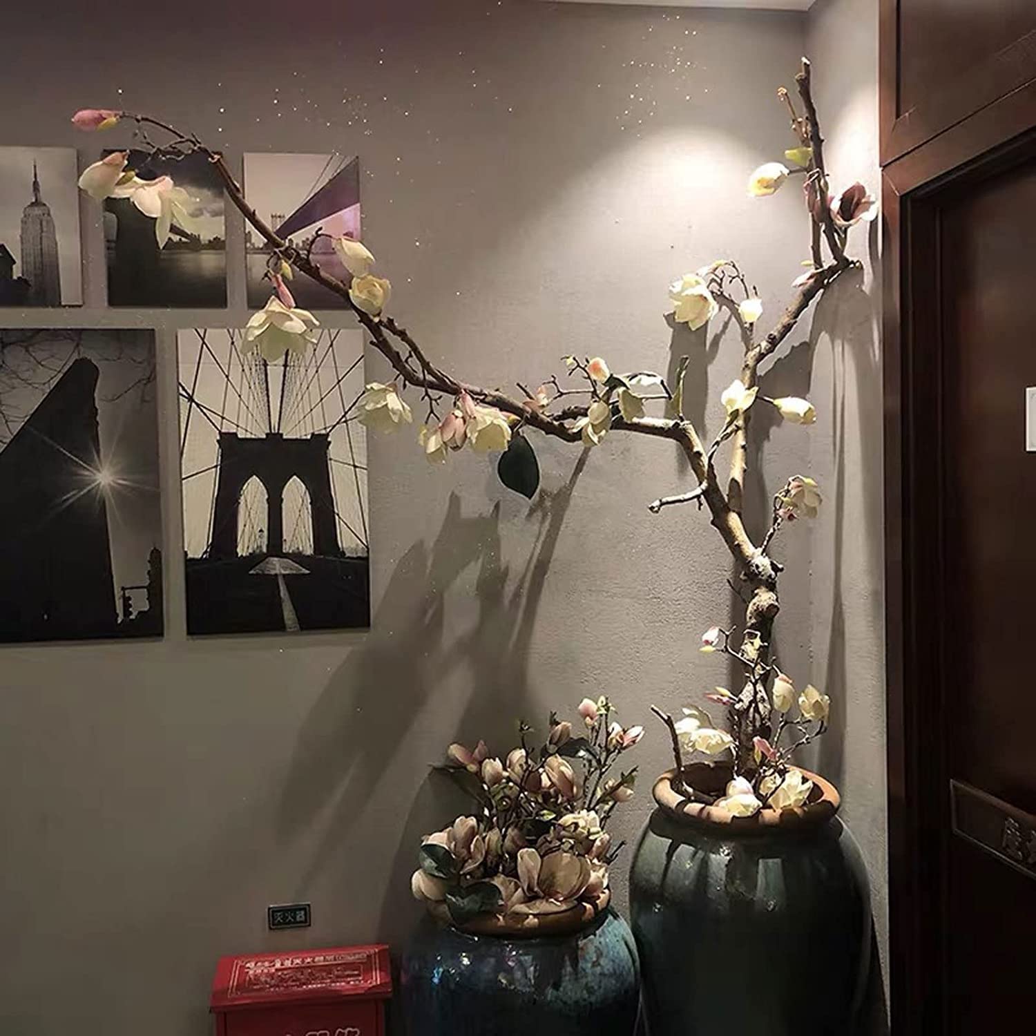 albero artificiale interno Albero Di Magnolia Artificiale Decorazione For Interni Albero, Pianta Finta Finestra Decorazione Di Nozze Interni Esterni Home Office Decorazioni For Feste Pianta Artificial
