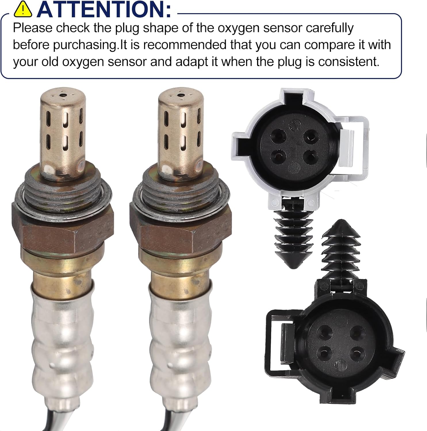 O2 Oxygen Sensor Upstream and Downstream for Jeep 4.0L L6 Cherokee 1996-2001, Grand Cherokee 1996-2000, Wrangler 1997-1999, for Dodge Dakota 5.9L V8 1999, Replace 234-4076 234-4078 2Pcs