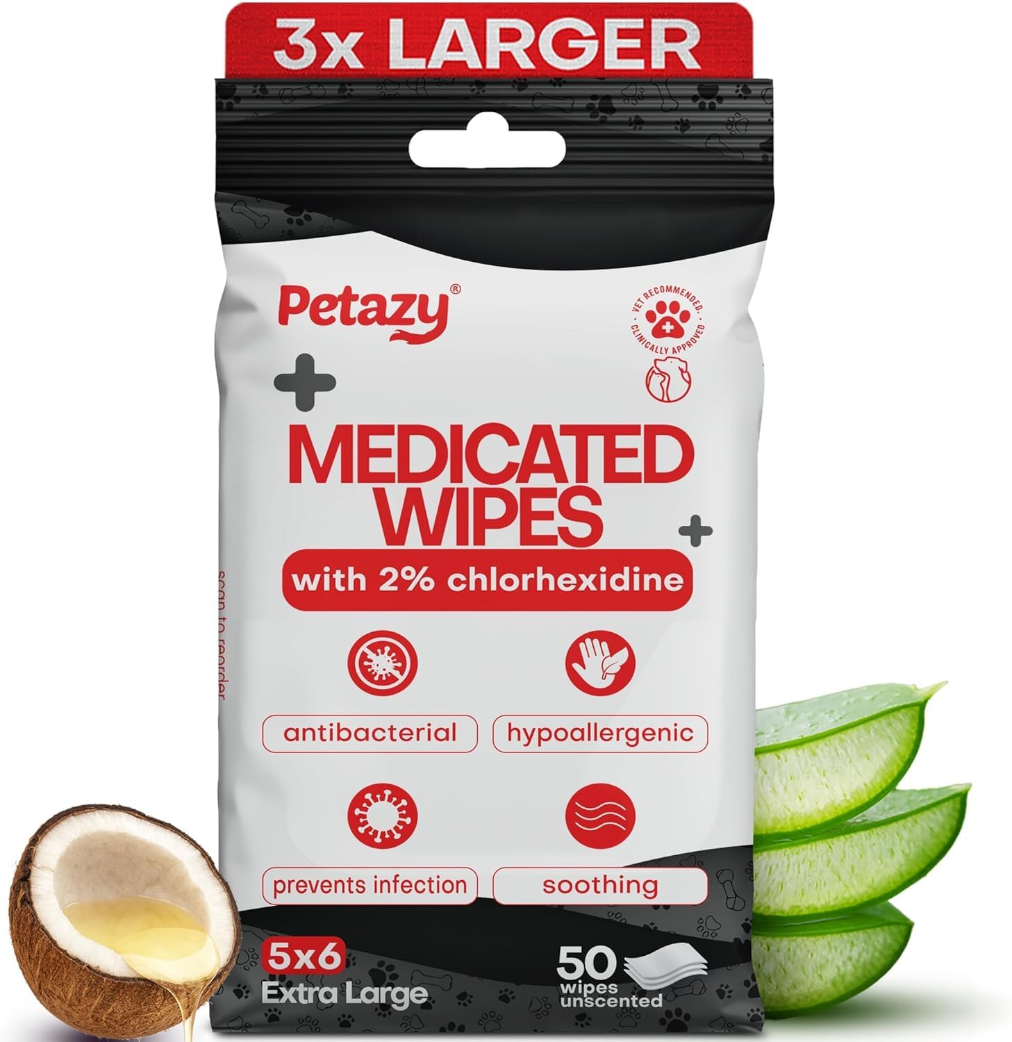 Petazy 2% Chlorhexidine Wipes