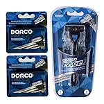 Dorco Pace 3 - Three Razor Blade Shaving System- Value Pack (10 Cartridges + 1 Handle)
