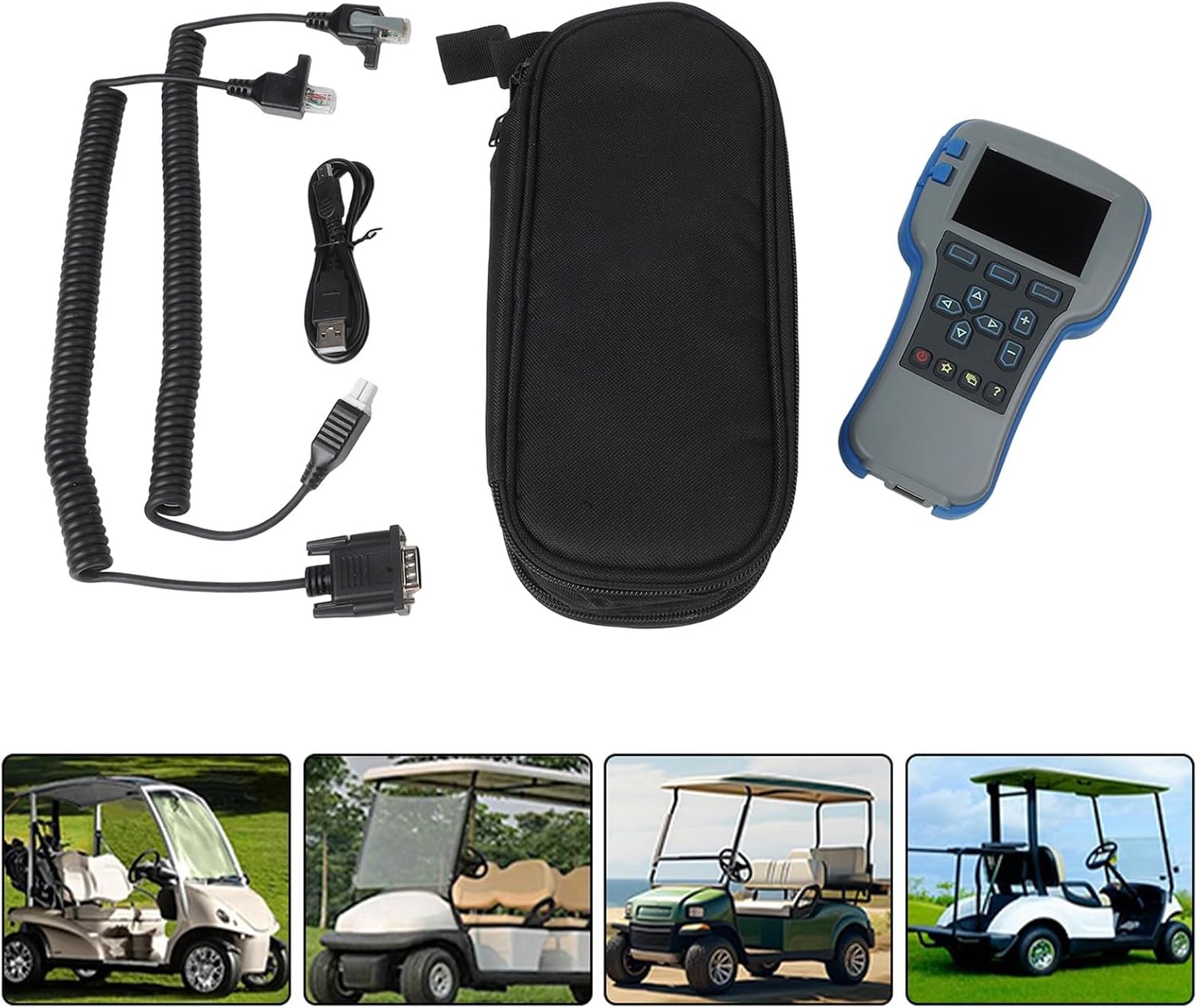 Handheld Programmer For Curtis Electric Forklifts 1313-4331 Diagnostic Tool Create Edit Clone Parameters DB9 Port ABS Metal Blue Gray