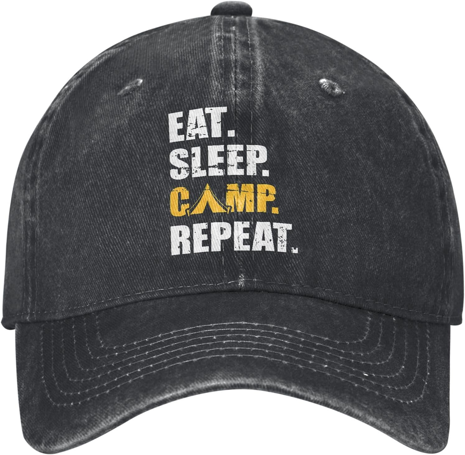 Dad Hat,Don't Stop Retrieven,Soft Washed Denim Baseball Cap Outdoor Travel Hat