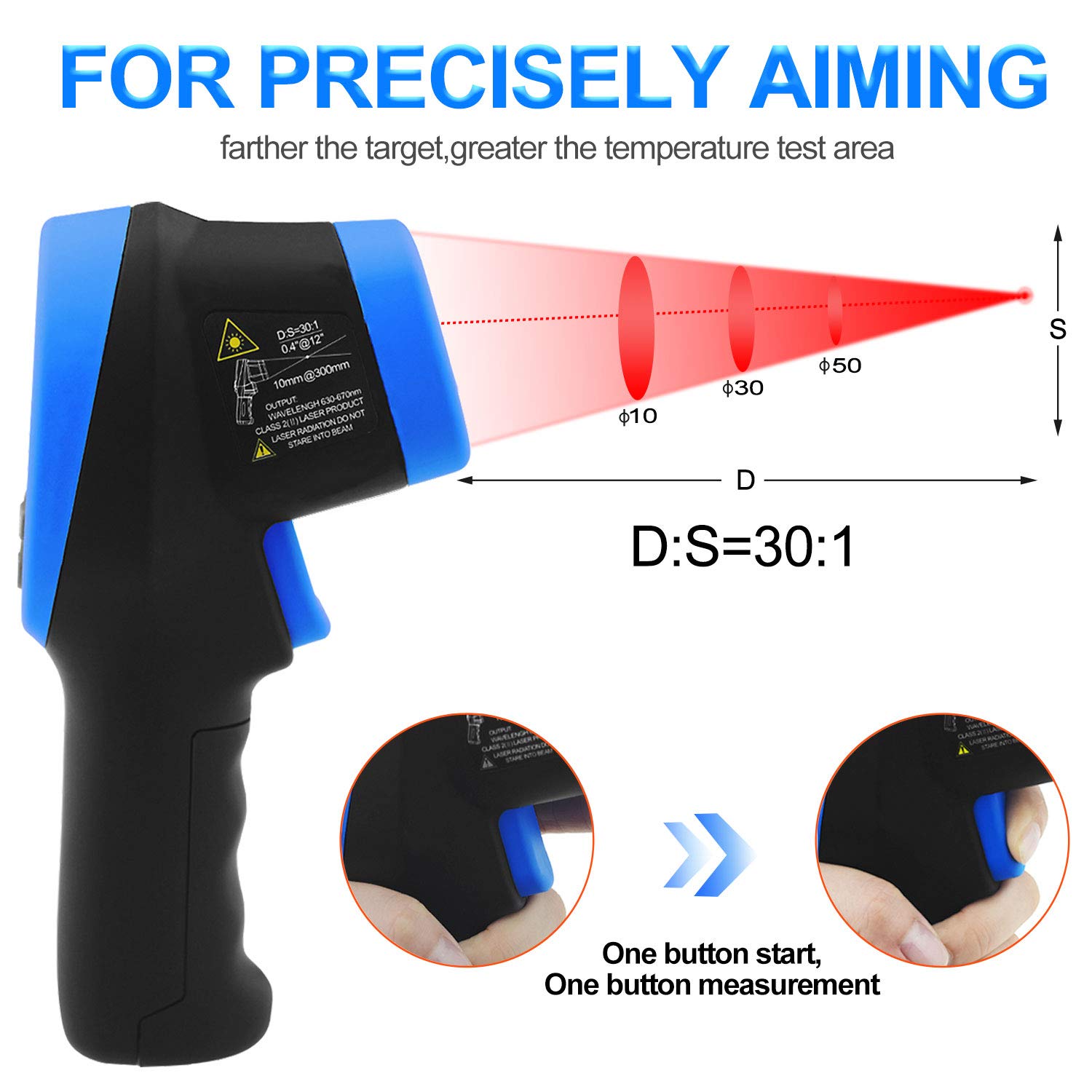 🛒 Crazy Deals Infrared Thermometer AP-1500C Color LCD High Temp Thermometer Pyrometer IR Temperature Gun -58℉- 2732℉ (-50℃ to 1500℃),30:1 Distance Spot Ratio,Dual Laser and Flashlight(NOT for Human) Holiday Deals 🛒 Infrared Thermometer AP-1500C Color LCD High Temp Thermometer Pyrometer IR Temperature Gun -58℉- 2732℉ (-50℃ to 1500℃),30:1 Distance Spot Ratio,Dual Laser and Flashlight(NOT for Human)