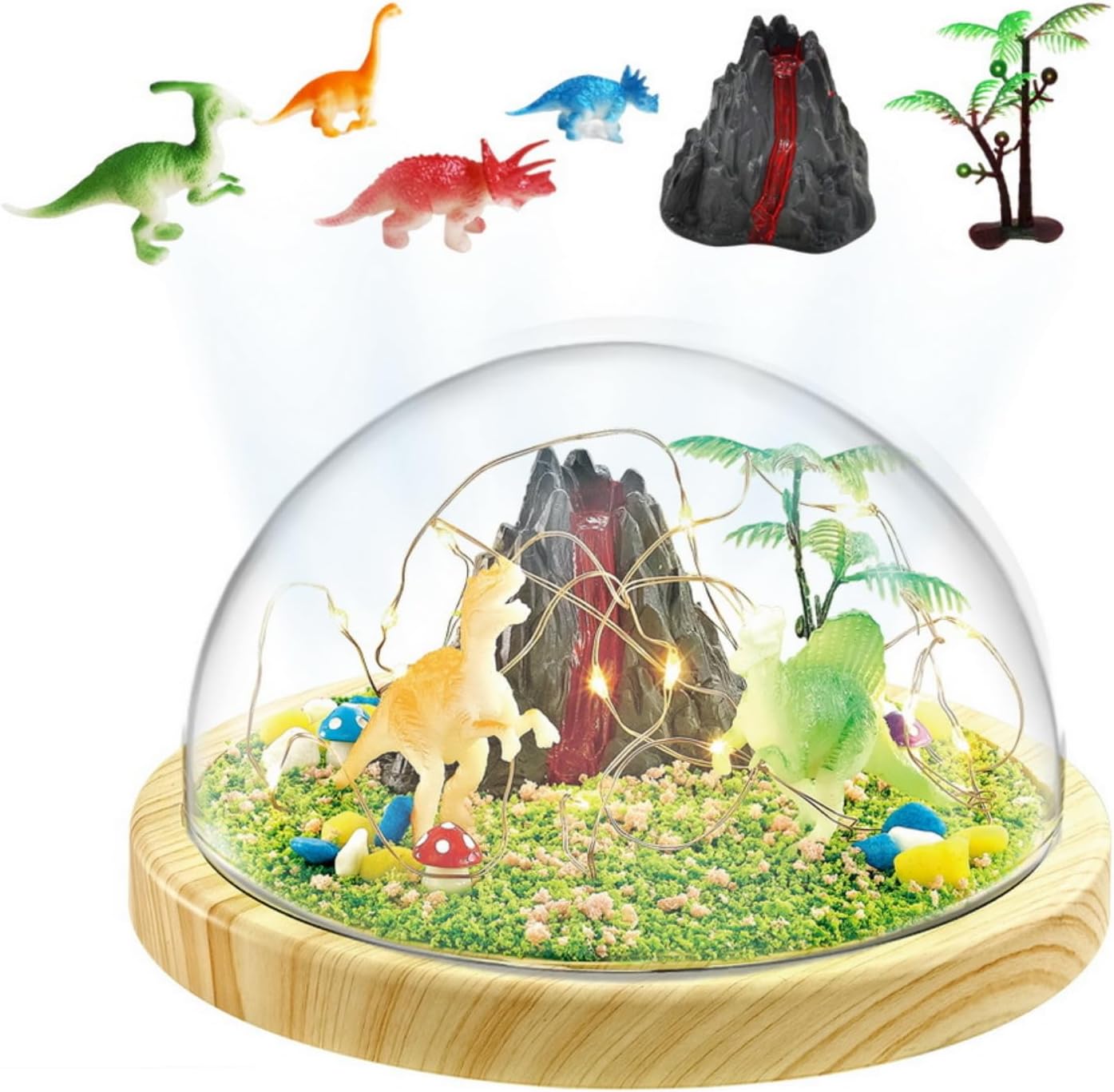 Funvalley Surperfect Make Your Own Dinosaur Night Light DIY Light Kit, Arts and Crafts for Kids, Dinosaur Toys for Kids, Best Birthday Christmas Gifts for Kids Age 4 5 6 7 8 9 10 Year Old