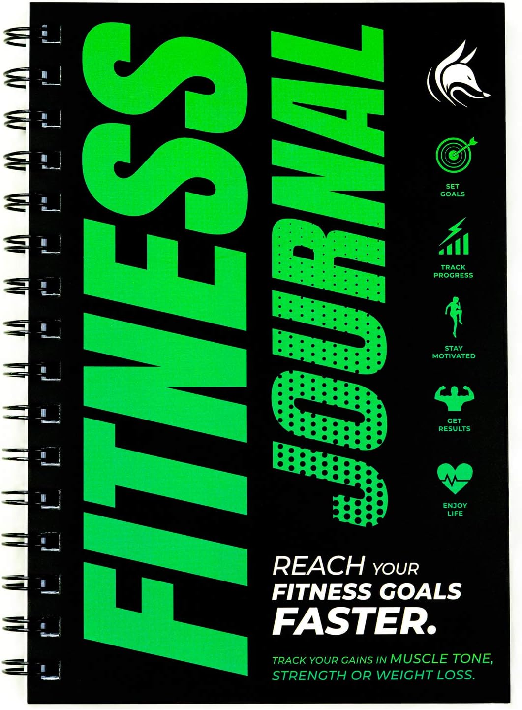 Clever Fox Fitness & Workout Journal/Planner Daily Exercise Log Book to Track Your Lifts, Cardio, Body Weight Tracker – Spiral–Bound, Laminated Cover, Thick Pages, A5 (Ocean Blue) : Sports & Outdoors