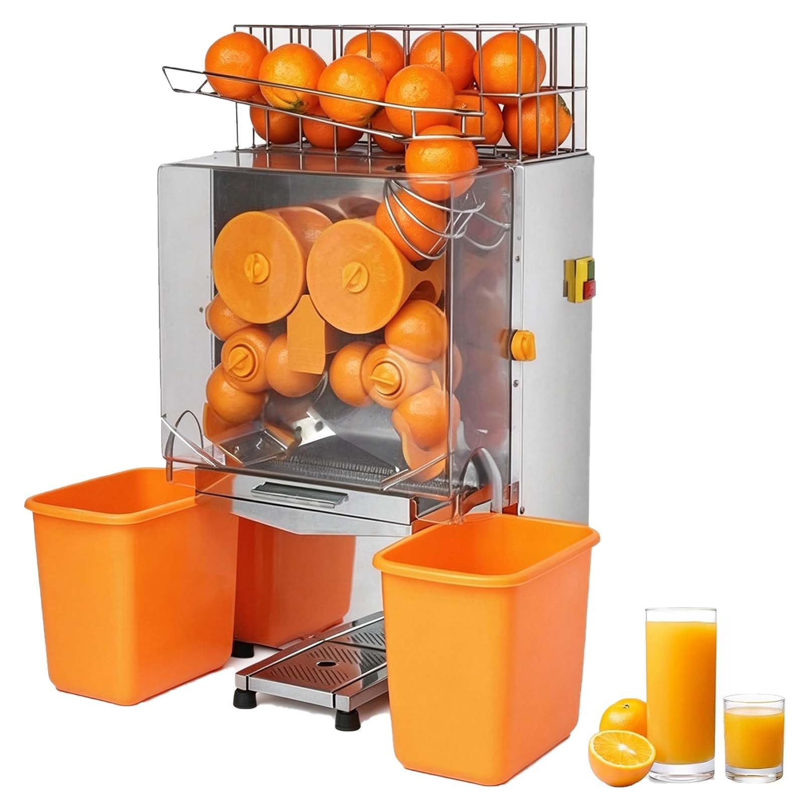 Exprimidor Comercial Totalmente Automático De Naranjas Con Filtro Extraíble. Exprimidor Comercial De 20-30 Naranjas Por Minuto Con Tapa Acrílica