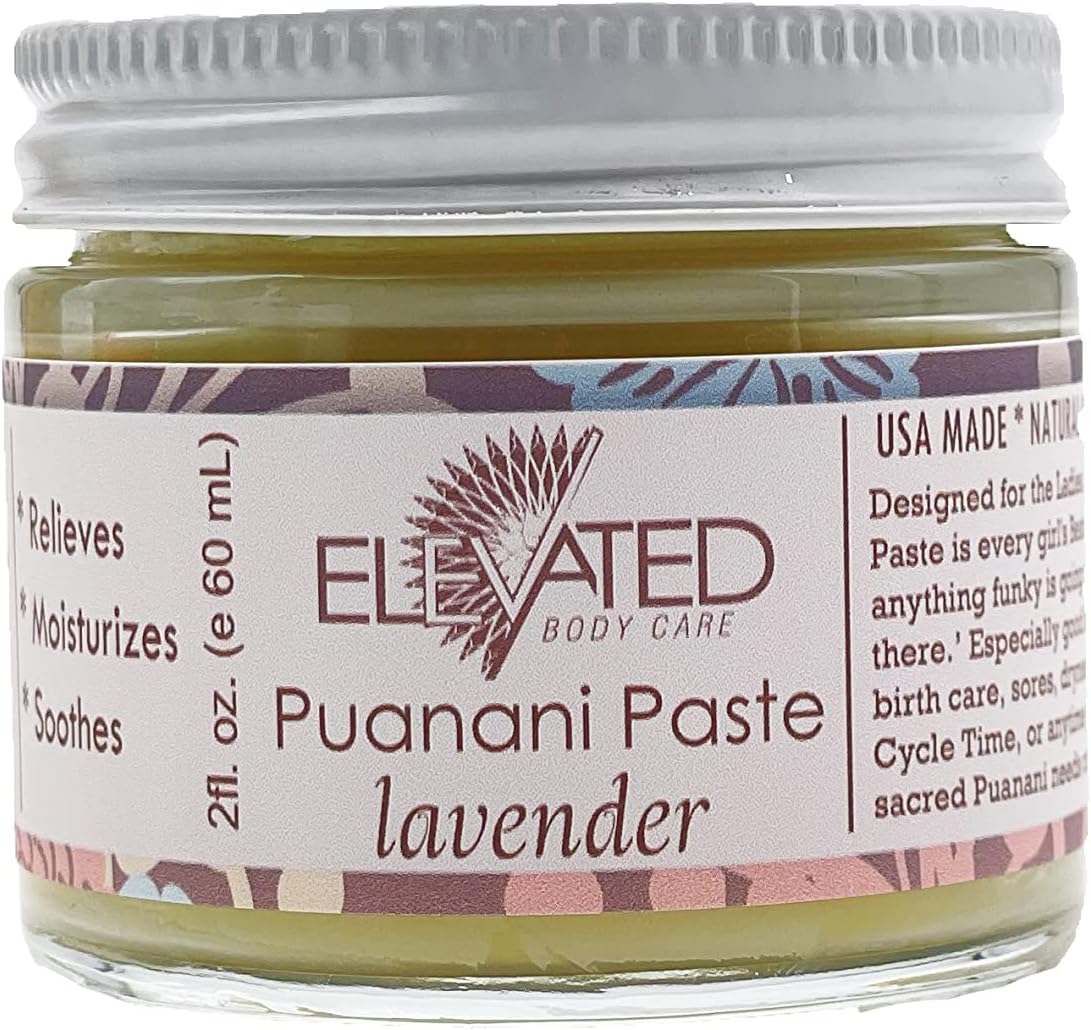 Taylors ELEVATED Puanani Paste - Vulva Balm | Postpartum - Perineal Balm | Moisturizing Vulva Cream for Itching | Yoni Balm Feminine Care | All Natural - Vegan | Post Partum Self Care (Lavender)