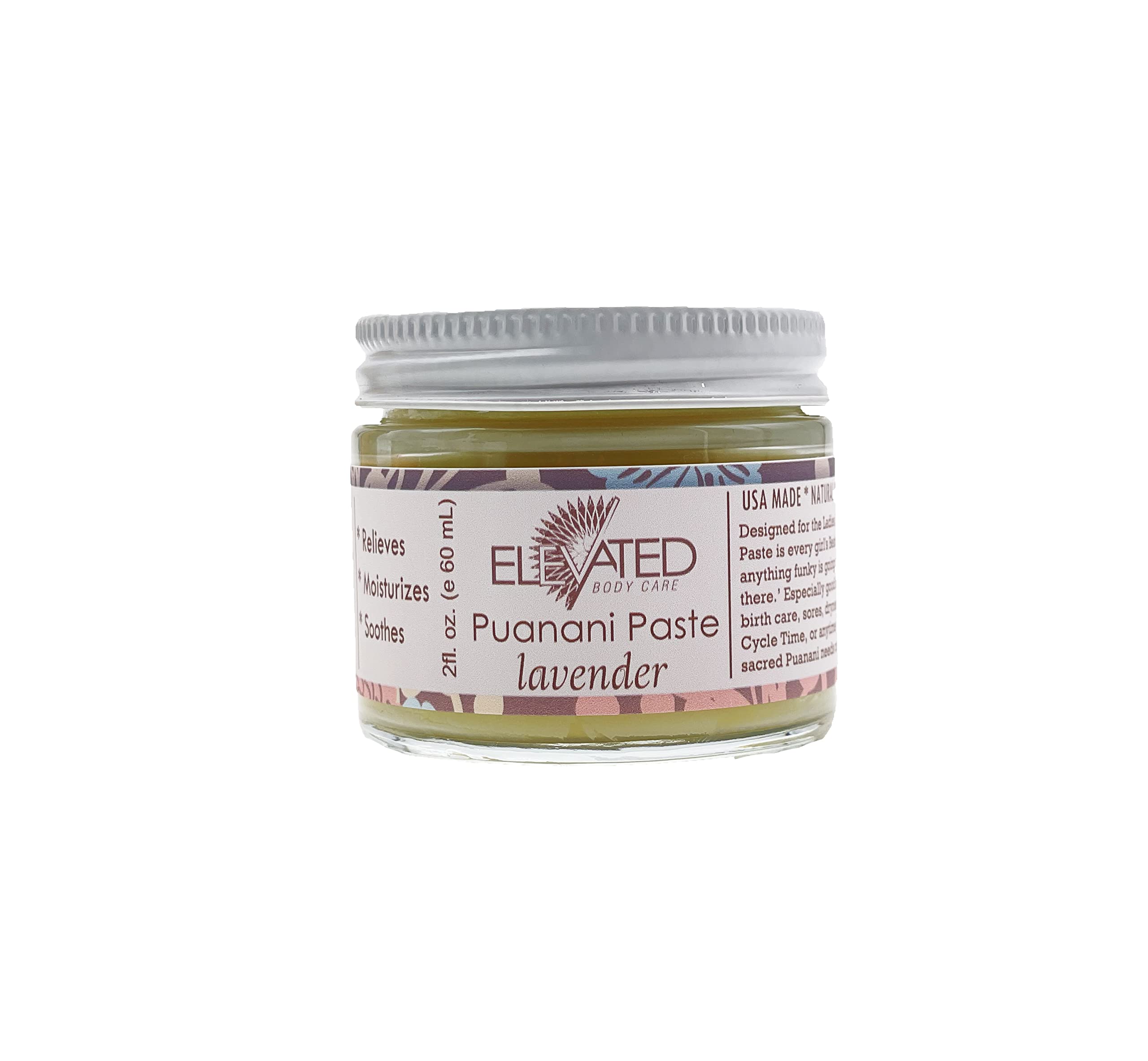 Taylors ELEVATED Puanani Paste - Vulva Balm | Postpartum - Perineal Balm | Moisturizing Vulva Cream for Itching | Yoni Balm Feminine Care | All Natural - Vegan | Post Partum Self Care (Lavender)