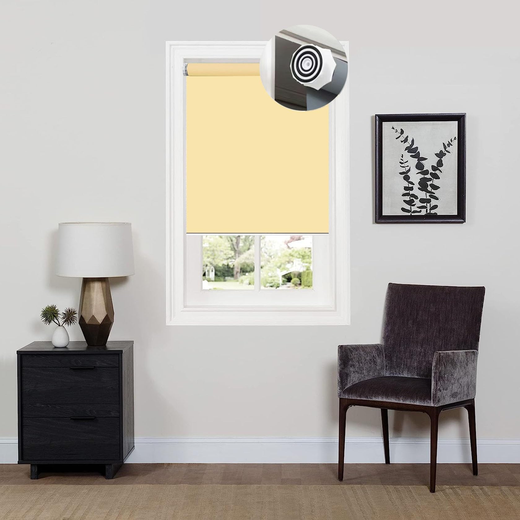 Amazon｜ロールスクリーン つっぱり式 85 x 120 cm 防音 プライバシー