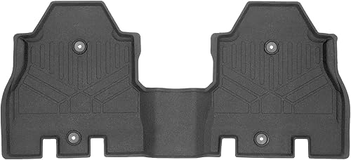 SMARTLINER Alfombrillas de goma de ajuste personalizado, forro de segunda fila, color negro para modelos Jeep Wrangler Unlimited JL 2018-2021