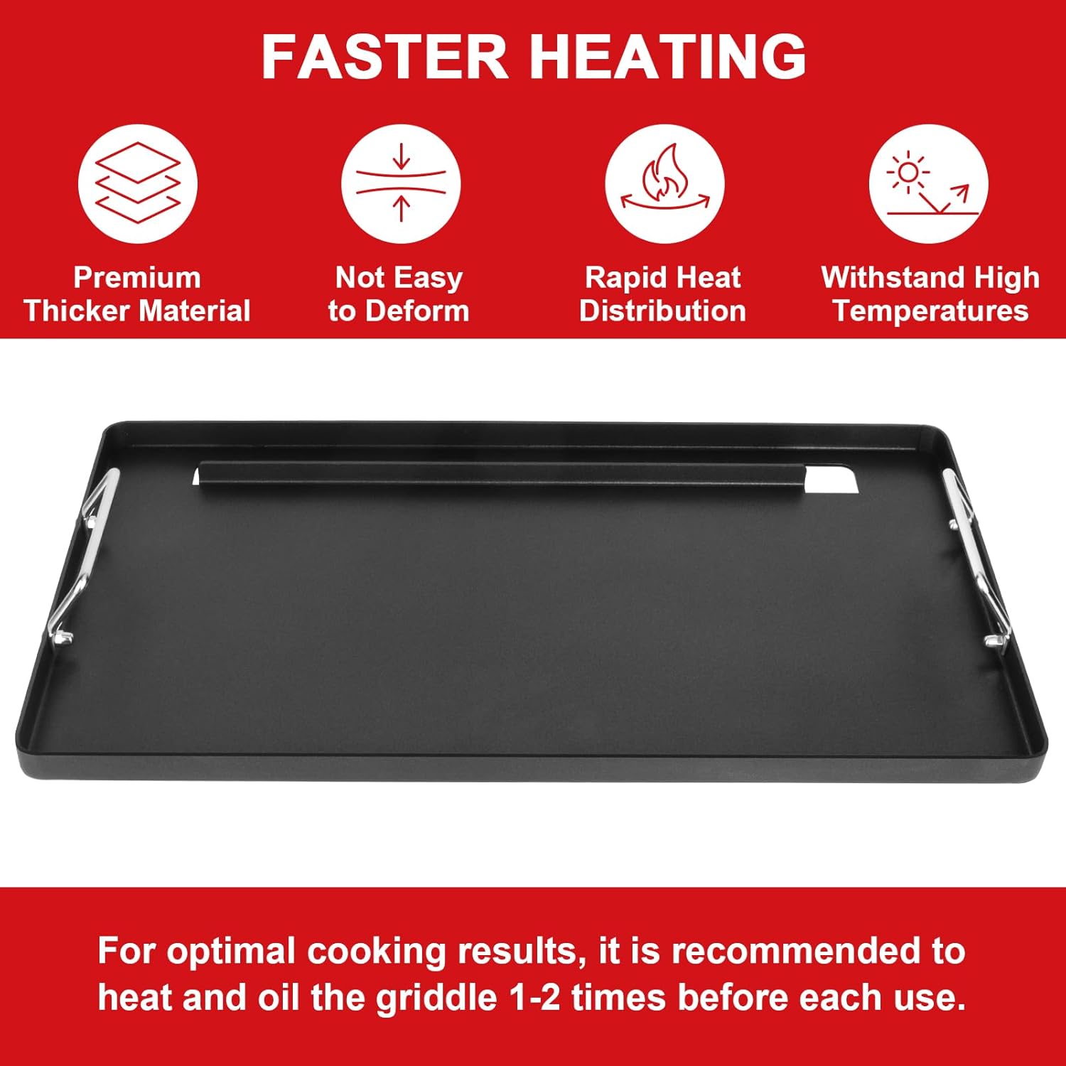 Full-Size Griddle Inserts for Charbroil Classic 360 3 Burner Gas Grill 463742418 463773817 463773917, Flat Top Grill Griddle for Charbroil American Gourmet Classic Series 465735621 463773717