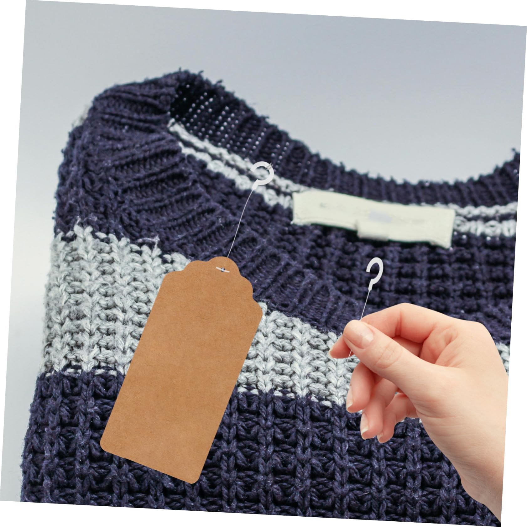 NUOBESTY Ganci e Fissaggio Efficiente Grande Capacità 5000 Pezzi in Plastico per Cartellini per Etichette Abbigliamento per Uso Professionale e Domestico
