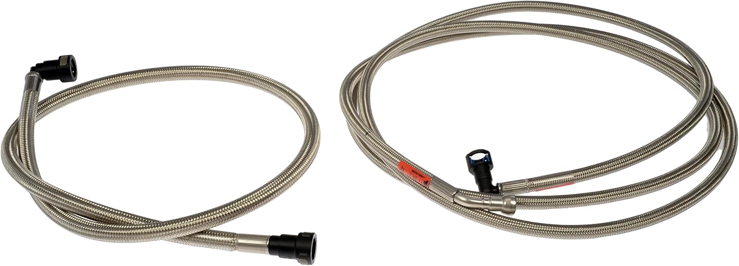 Dorman 819-100 Flexible Stainless Steel Braided Fuel Line Compatible with Select Ford Models (OE FIX)
