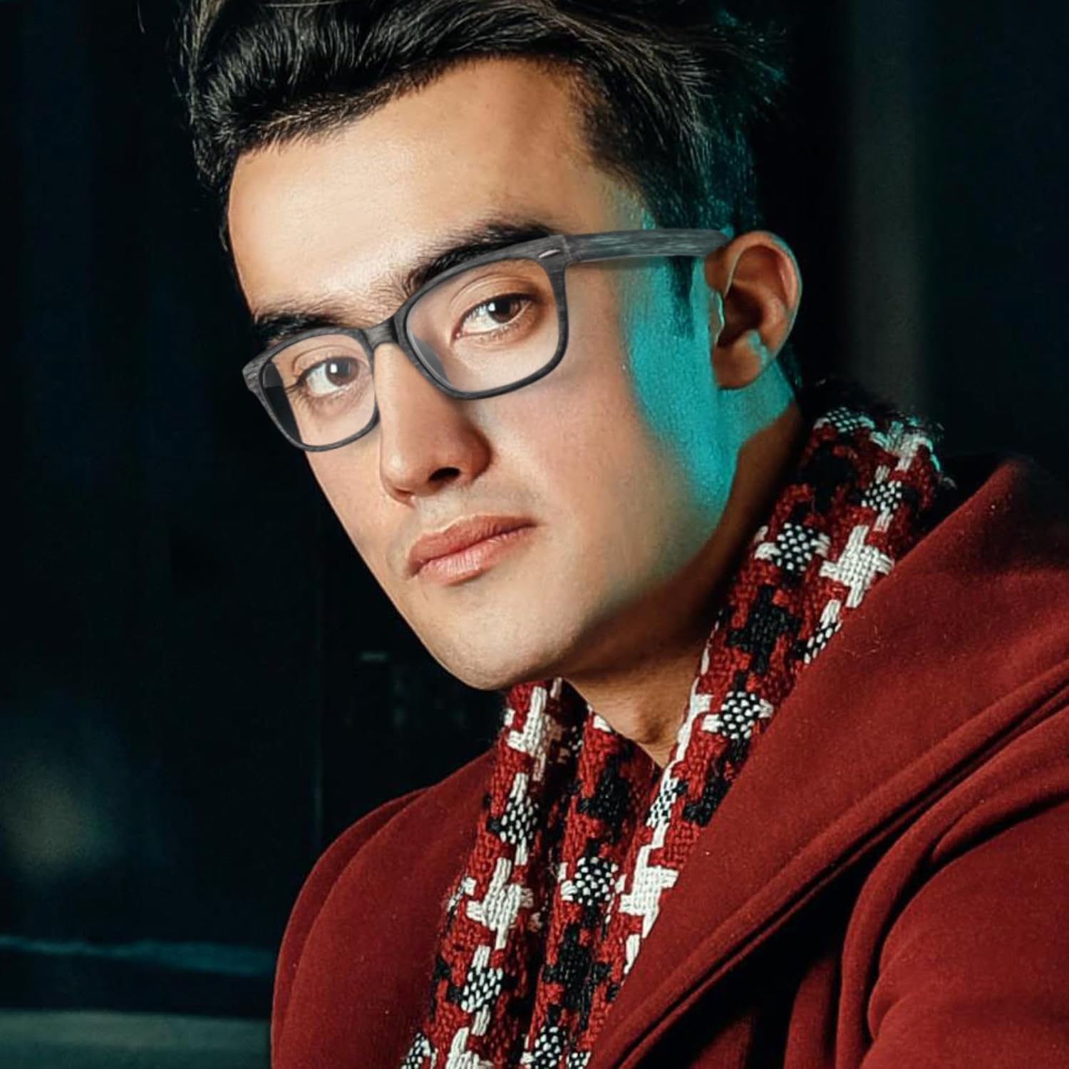 2SeeLife Wood Tone TR-90 Reading Glasses for Men – Medium-Wide Fit, Durable & Sturdy Frame, Spring Hinges, Premium Readers, Gray, +1.50 - Image 5