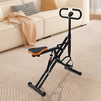 Squat Assist Trainer for Glutes Workout, Foldable Leg Training Machine with LCD Display, Squat Exercise Equipment for Home Gym Fitness, Leg Machine Glute Trainer for Home Workout