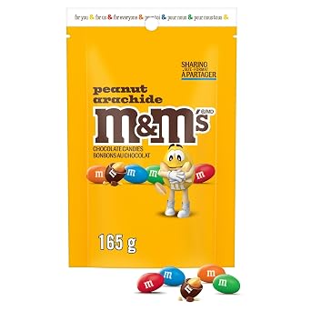 Peanut Chocolate Candies, Sharing Size Pouch, 165g/5.8 oz. Bag