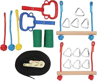 Anéis de macaco para crianças, anéis de barras de macaco para ambientes internos desenvolvem hobbies esportivos estimulam a competitividade removíveis para playground