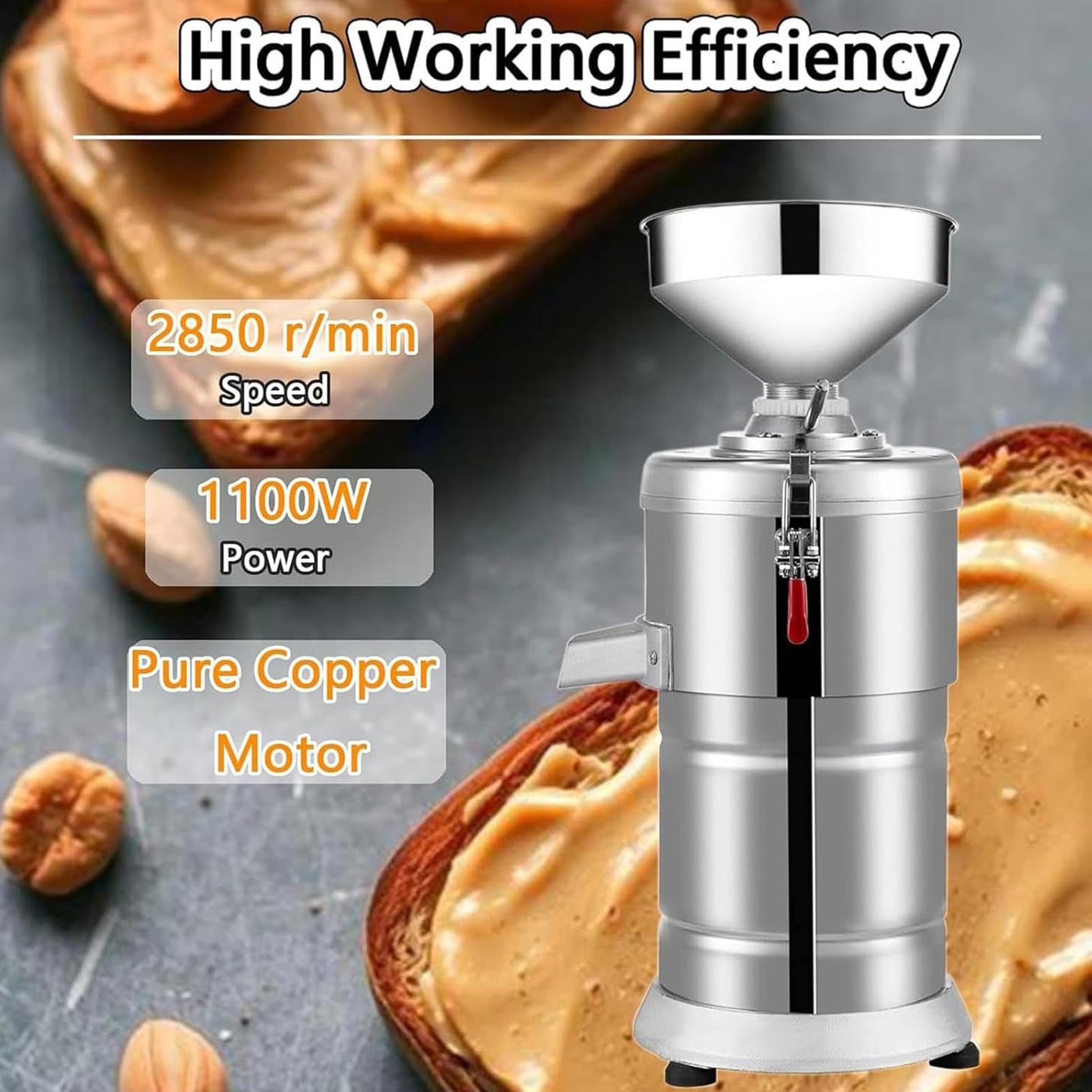 Broyeur Automatique Beurre Cacahuète,15 Kg/h,For La Maison Et Le Commerce