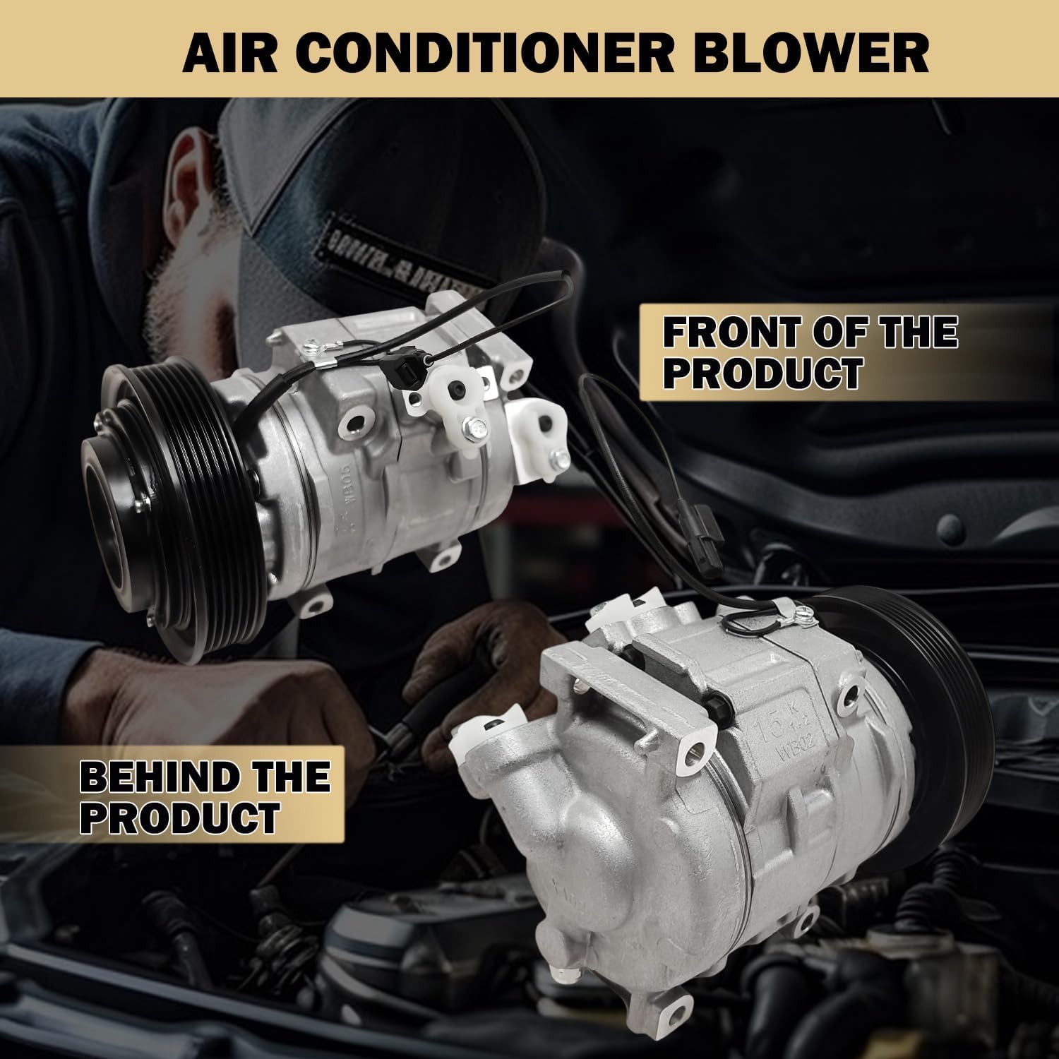 Air Conditioner AC Compressor Fit for for Honda Accord 2008-2012 3.5L, TSX 2010-2014, TL 2009-2014, RDX 2013-2015, Crosstour 2012-2015 3.5L, CO 29030C,158335, 157335