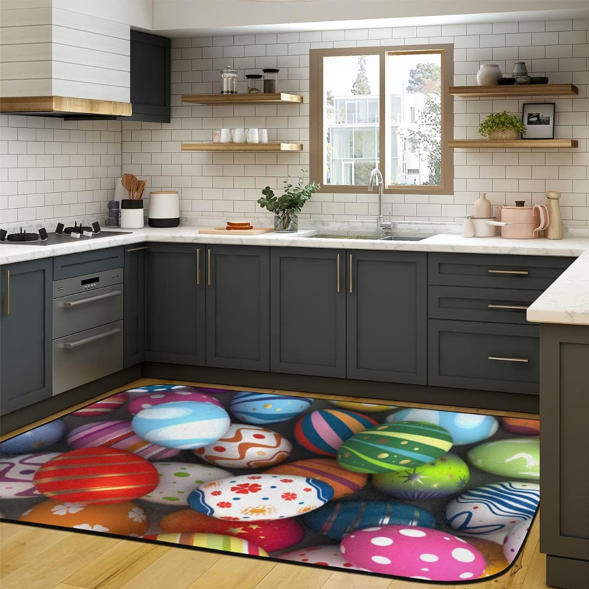 4 x 6 feet Easter Eggs for Kids Super Soft Area Rug for Kids Baby Nursery, Nursery Children Kids Girls Room Home Decorative, Plush Rug for Teen Room Decor