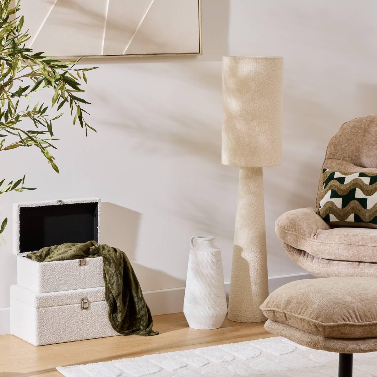 Atmosphera - Lampada da terra diritta settore solale bianco h124 cm