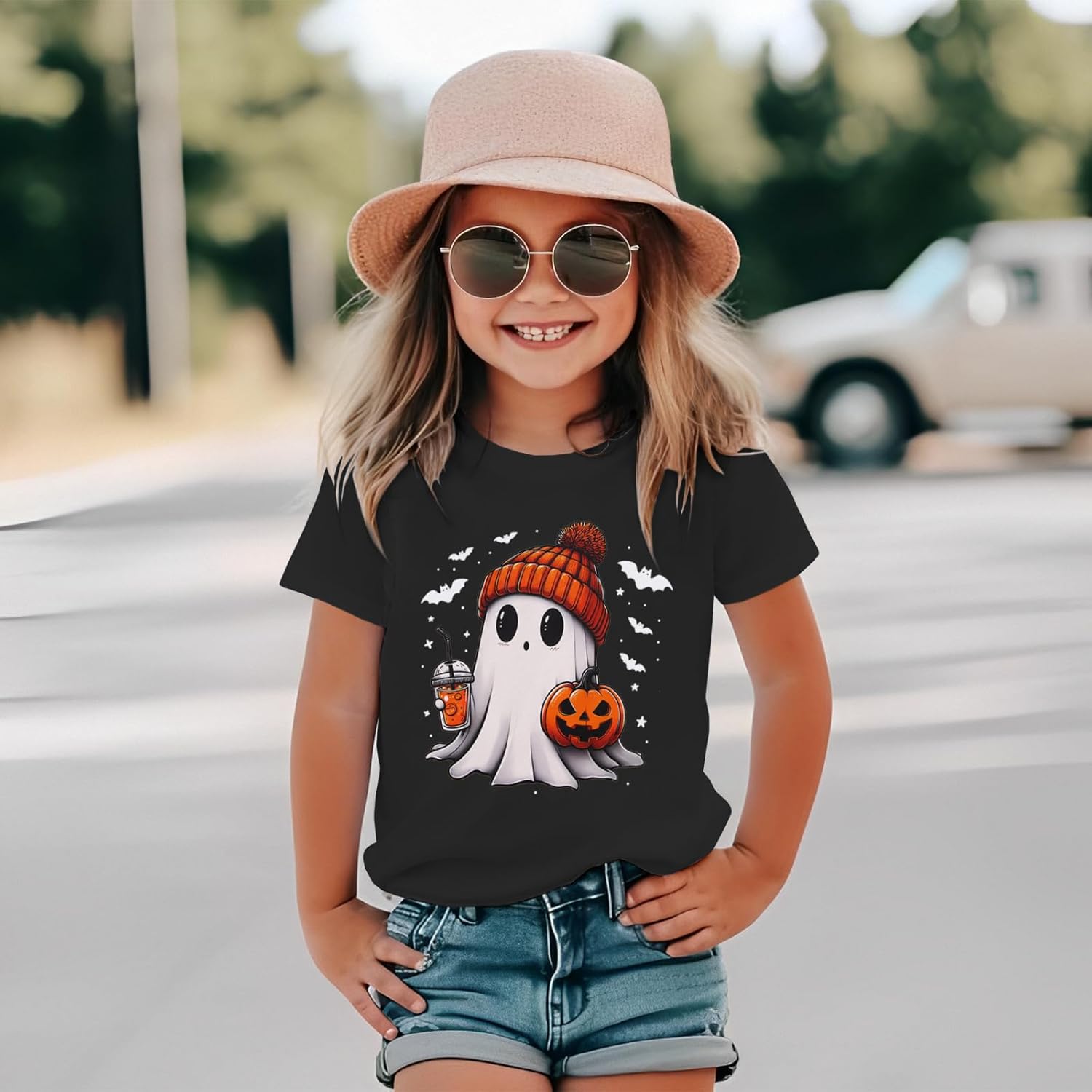 Halloween Shirts for Toddler Baby Girls Boys Pumpkin T-Shirts Ghost Tees Short Sleeve Tops Spooky Season Clothes - Image 4