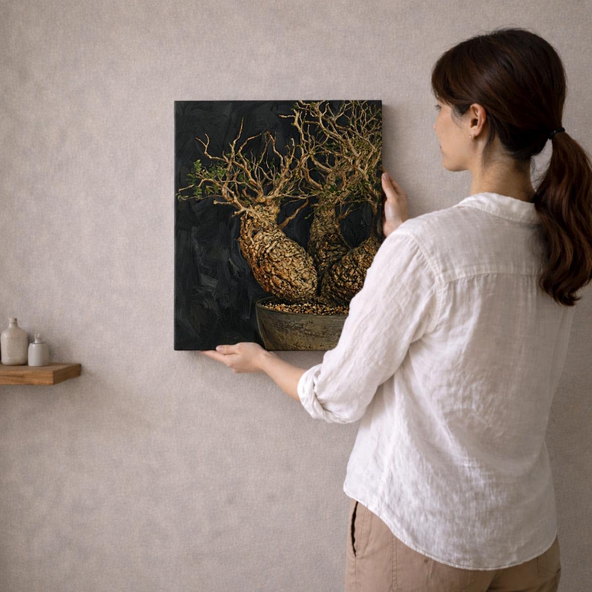 Amazon.co.jp: BotaniTec パキプス 004B W30cm H40cm 塊根植物