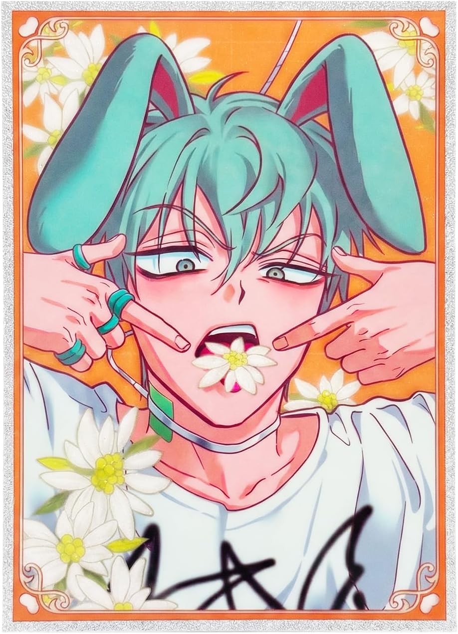 YJacuing Alien Stage Rabbit Series Acrylic Art Board - 6.5 x 4.7 Inch Glitter Anime Standee, Official ALNST Tabletop Artwork (Sua)