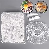 Borsicge 300PCS Disposable Elastic Bowl Covers - Stretchable Food Storage Lids for Bowls, Containers, Picnics & Household Use