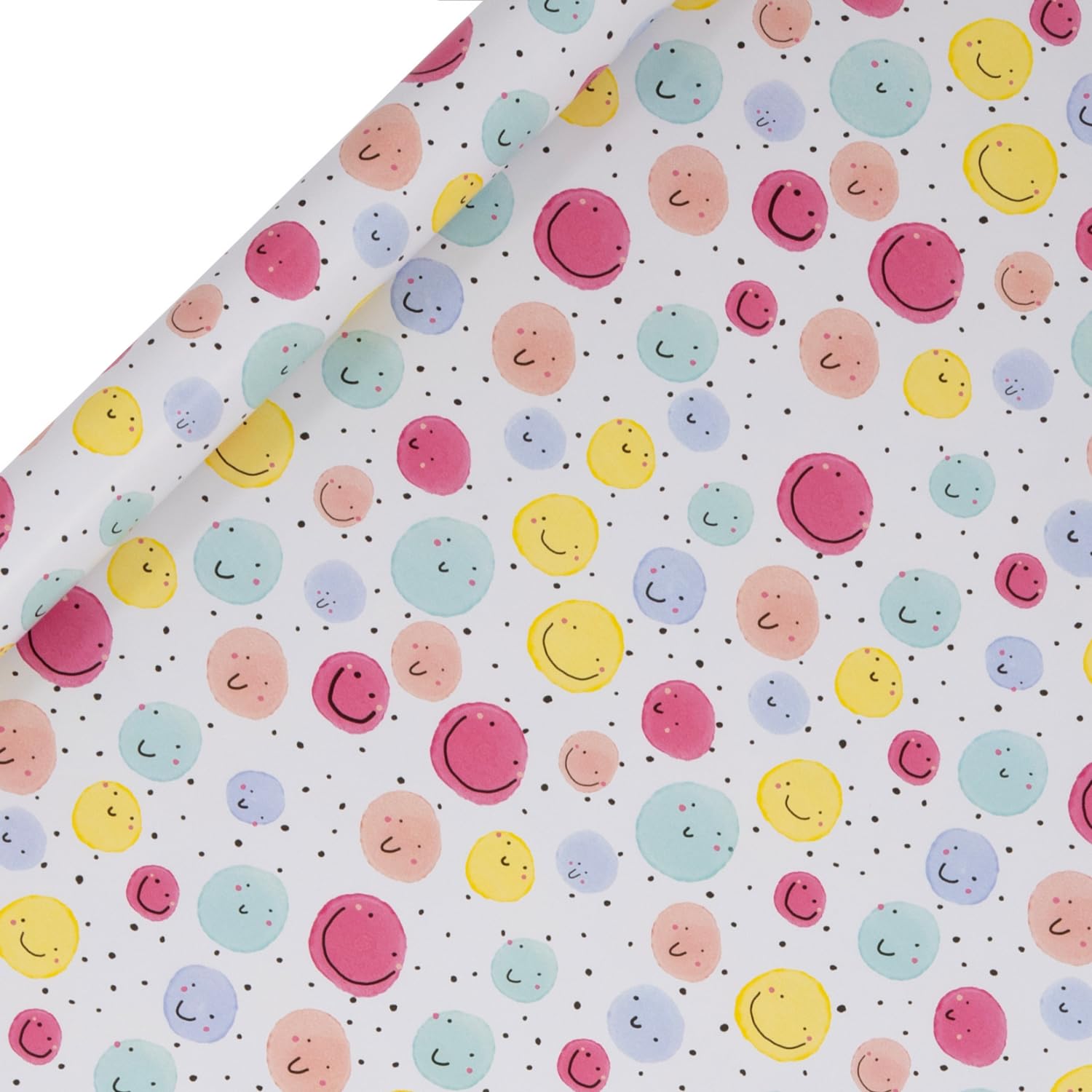 Glick Multi-Coloured Luxury Roll Wrap, Giggle Piggle, Wrapping Paper 2 Metres X 70 Cms, Suitable For Birthdays & Other Celebrations,