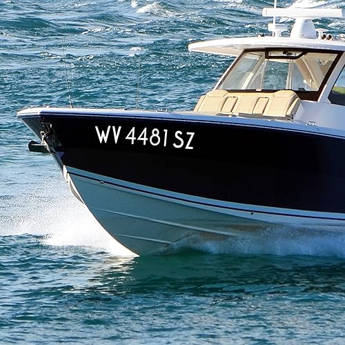 Miniatura 10 de Kit de letras del alfabeto de vinilo autoadhesivo rojo de 2 pulgadas, números de buzón moderno para buzón, letreros, ventanas, puertas, automóviles,