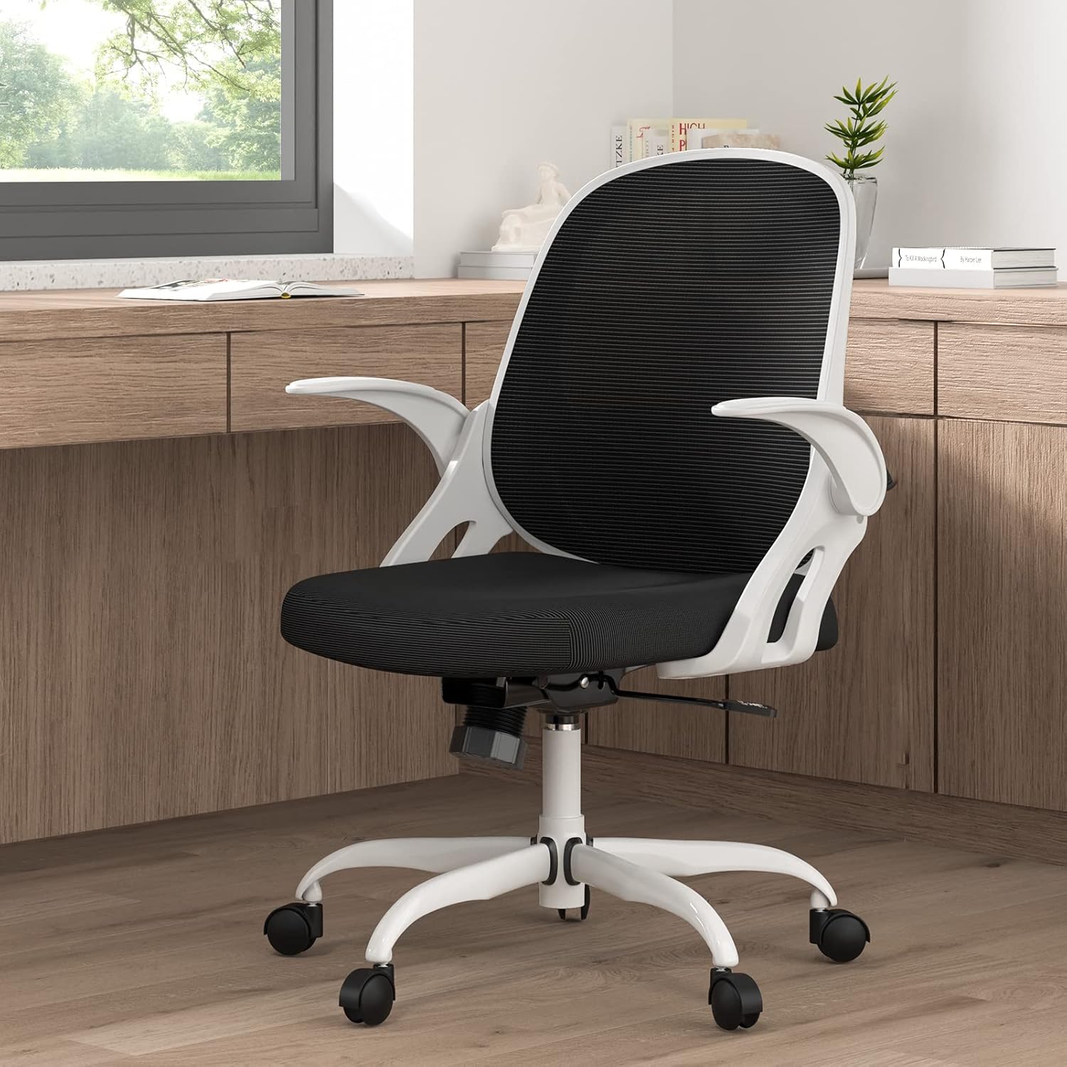 Home Office Chair Work Desk Chair Comfort Ergonomic Swivel Computer Chair Breathable Mesh Desk Chair Lumbar Support Task