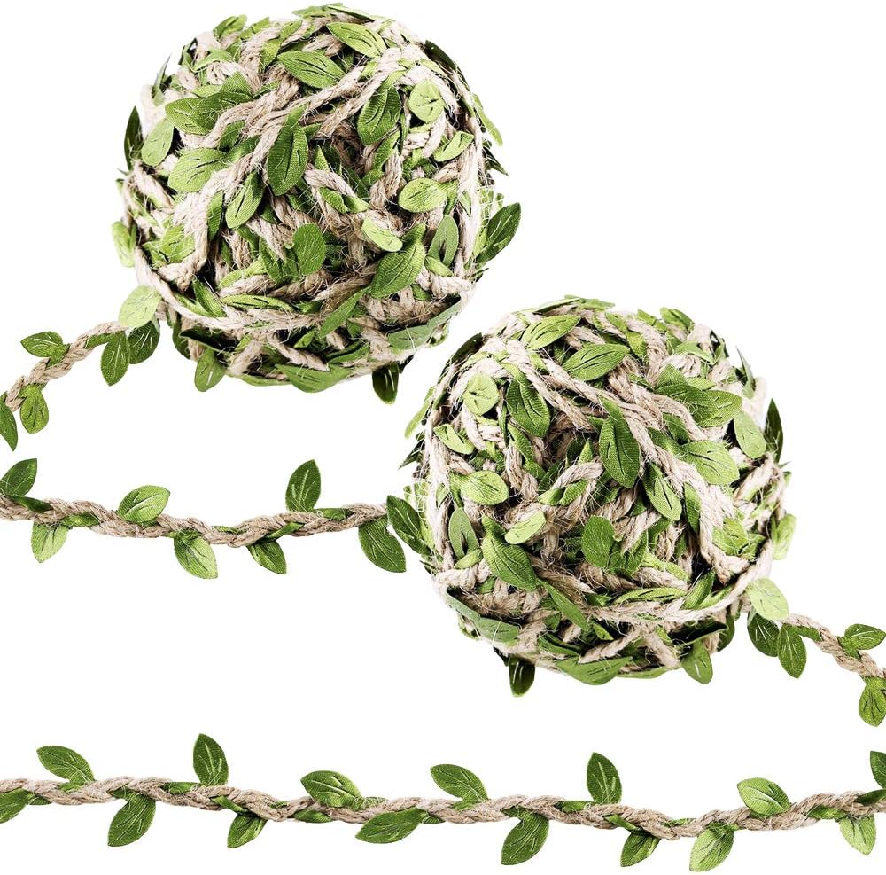 Supla 2 Rolls 100' Long Fake Green Leaves Ivy Leaves