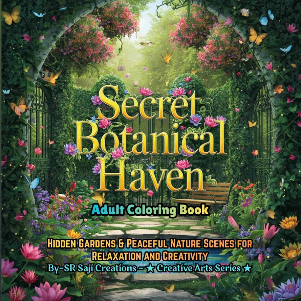 Secret Botanical Haven: An Adult Coloring Book: Hidden Gardens & Peaceful Nature Scenes for Relaxation and Creativity (Mystical Garden Coloring Series)