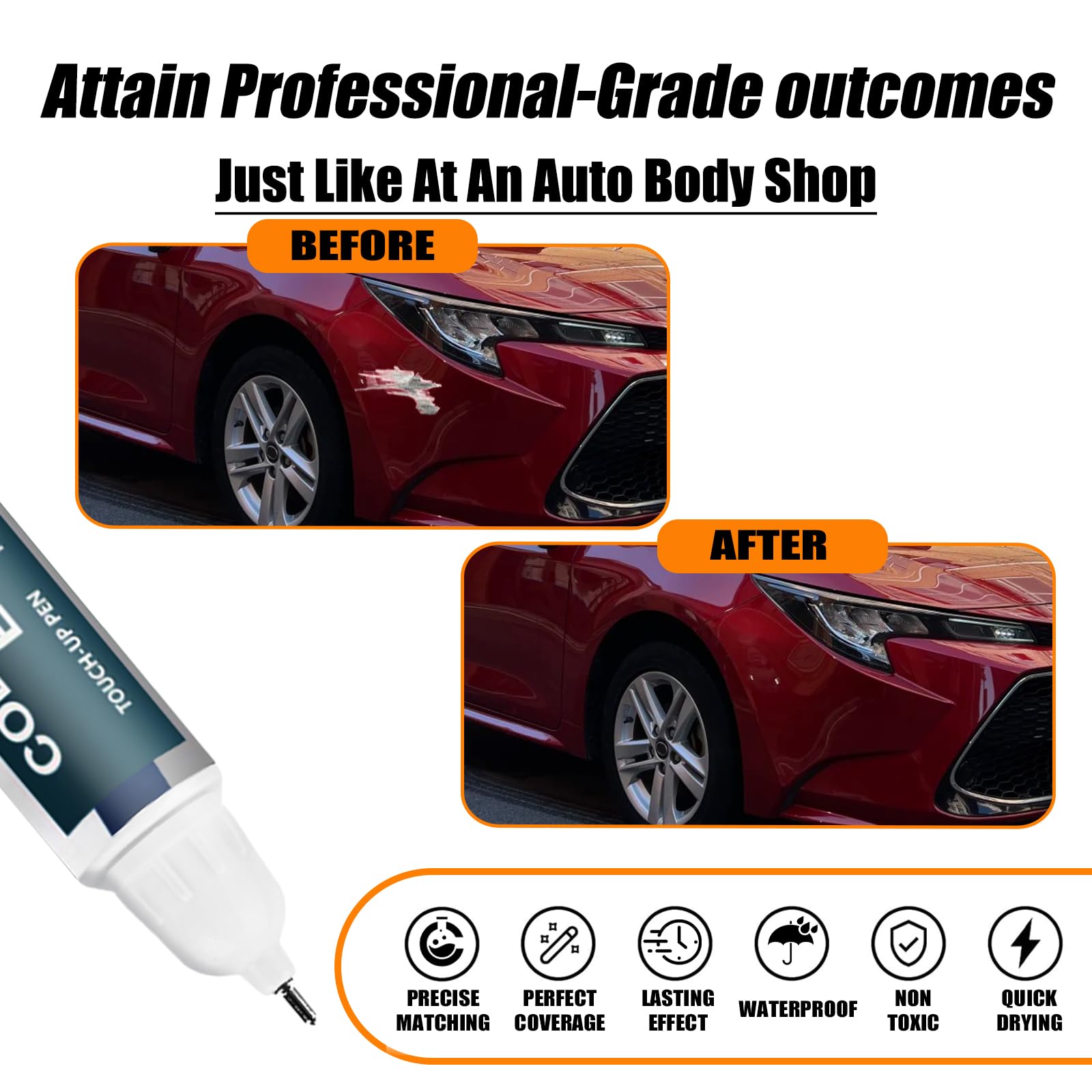 SCRATCH❗️ 3T3 Ruby Flare Pearl Touch Up Paint for Toyota, Car Paint