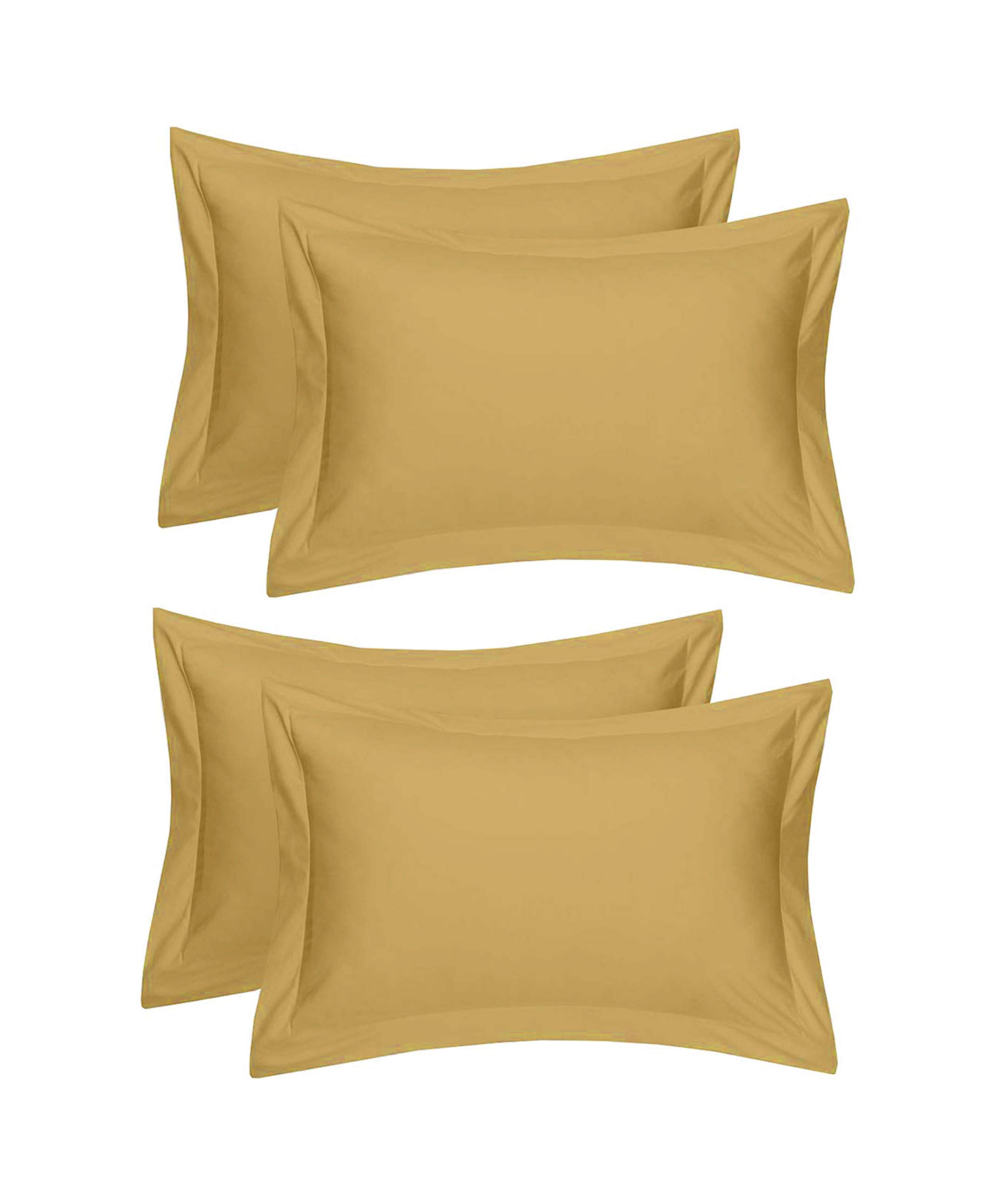 King Size Pillow Covers - Cream Beige Set of 4 -11