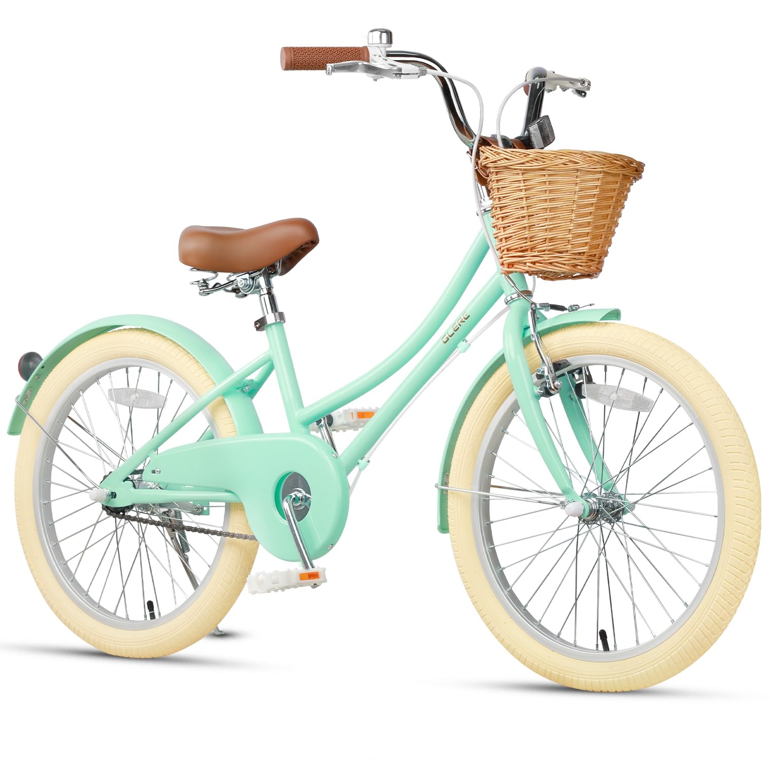 Glerc Bicicleta de niña con Cesta para niños de 3 a 10 años, 12 14 16 20 Pulgadas con Timbre de Cesta y estabilizadores, tamaños — view 25