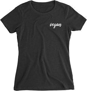 Vegan Organic Cotton Women's T-Shirt - Vegan Small - Fitted Top, Ethical, Sustainable