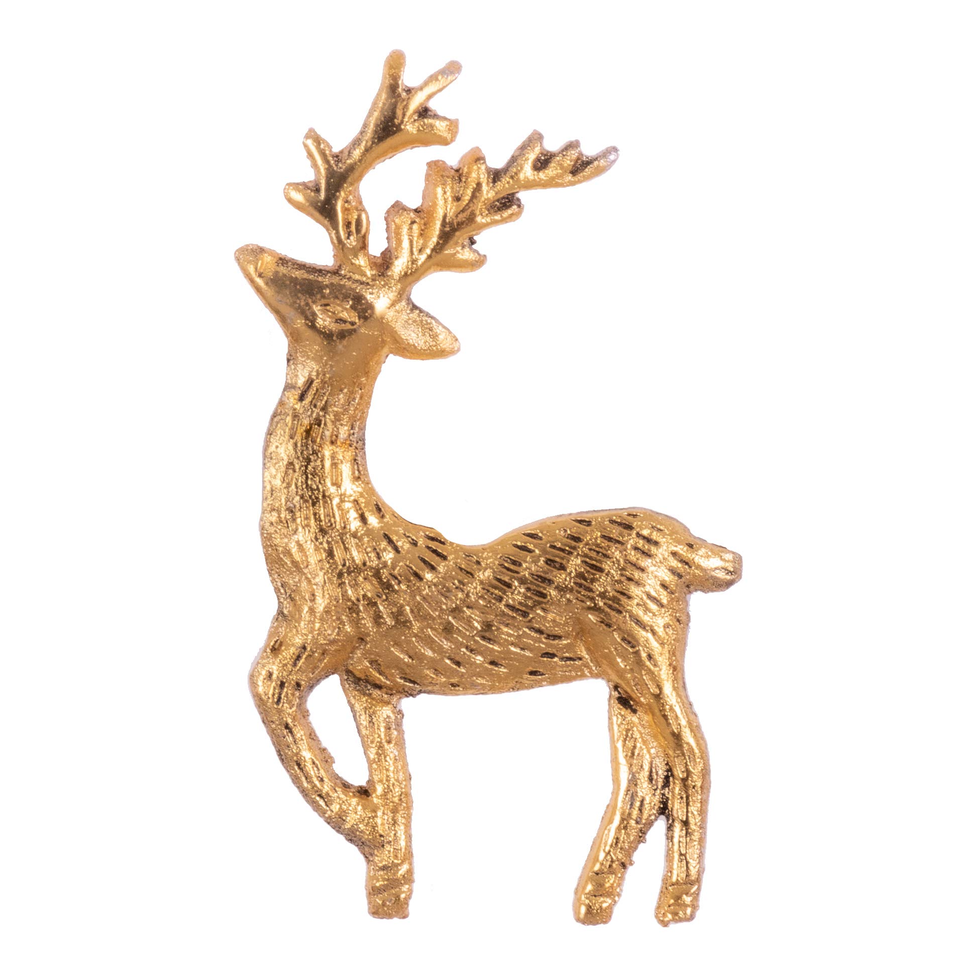 ETHNICITI Stag Gold Metal Vintage Knob Pull Handle Drawer Cupboard Cabinet Gold Stag Metal Knob