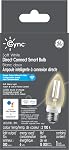 Cync Soft White Direct Connect Smart Bulb (LED Decorative Medium Base Bulb), 60W Replacement, Bluetooth/WiFi Enabled, Works with Alexa, Google Assistant Without Hub, Pack of 1