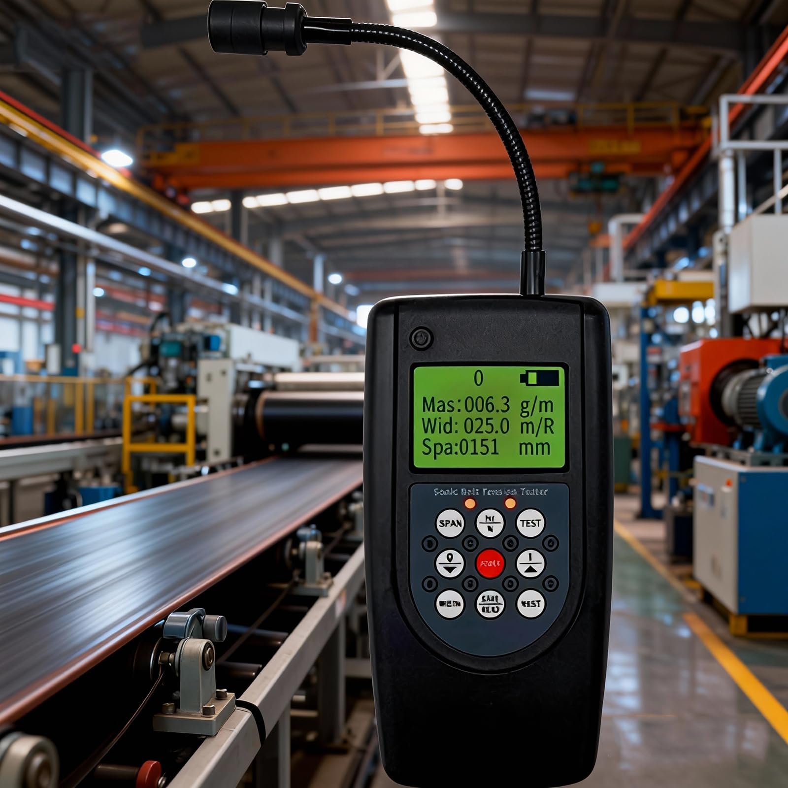 MObyat Tensiómetro Sónico De Correa, Tensiómetro Acústico con Pantalla LCD Retroiluminada, Almacena 20 Parámetros De Correa, Sonda Flexible, Duradero, De Alta Sensibilidad Y Respuesta Rápida